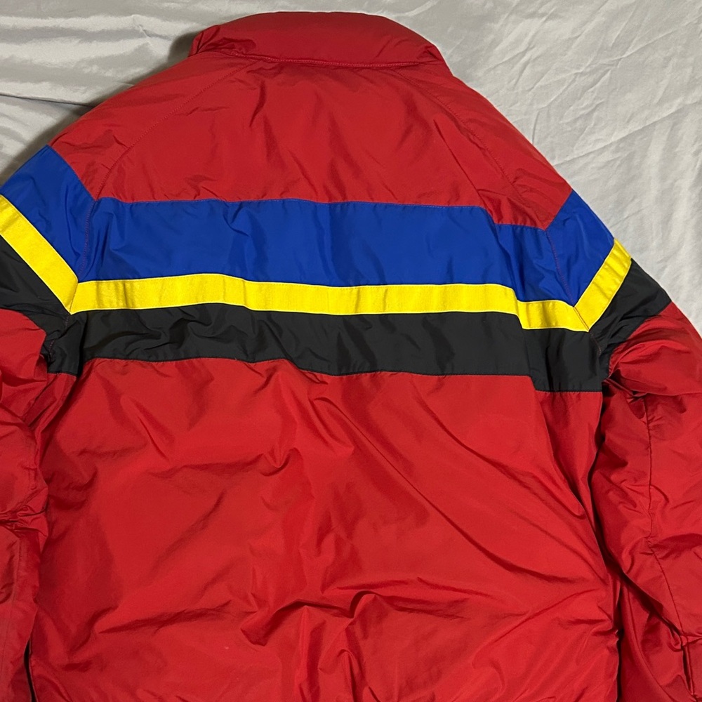 Polo Ralph Lauren Red Multi-Color Puffer Jacket - Picture 3 of 4